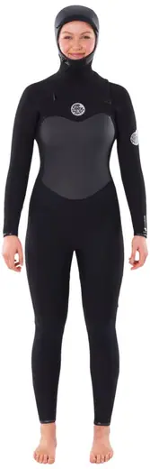 Rip Curl Flashbomb 6mm Hooded Chestzip Wetsuit Femme